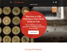 Tablet Screenshot of milehighbrass.com